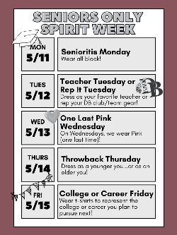 seniors only spirit week at Dobyns-Bennett
